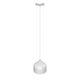 LÁMPARA COLGANTE CAMPANA DE ALUMINIO ZURICH WHITE / SIN FOCO