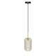LÁMPARA COLGANTE CILINDRO DE VIDRIO ANDREA LUX BRONZE / SIN FOCO