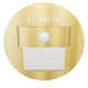 SPOT LUZ GUÍA DE PASO FERNANDA LED ASIMÉTRICO 3W CIRCULAR DORADO CON SENSOR DE MOVIMIENTO LUZ CÁLIDA