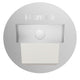 SPOT LUZ GUÍA DE PASO GABRIELA LED ASIMÉTRICO 3W CIRCULAR PLATEADO CON SENSOR DE MOVIMIENTO LUZ CÁLIDA