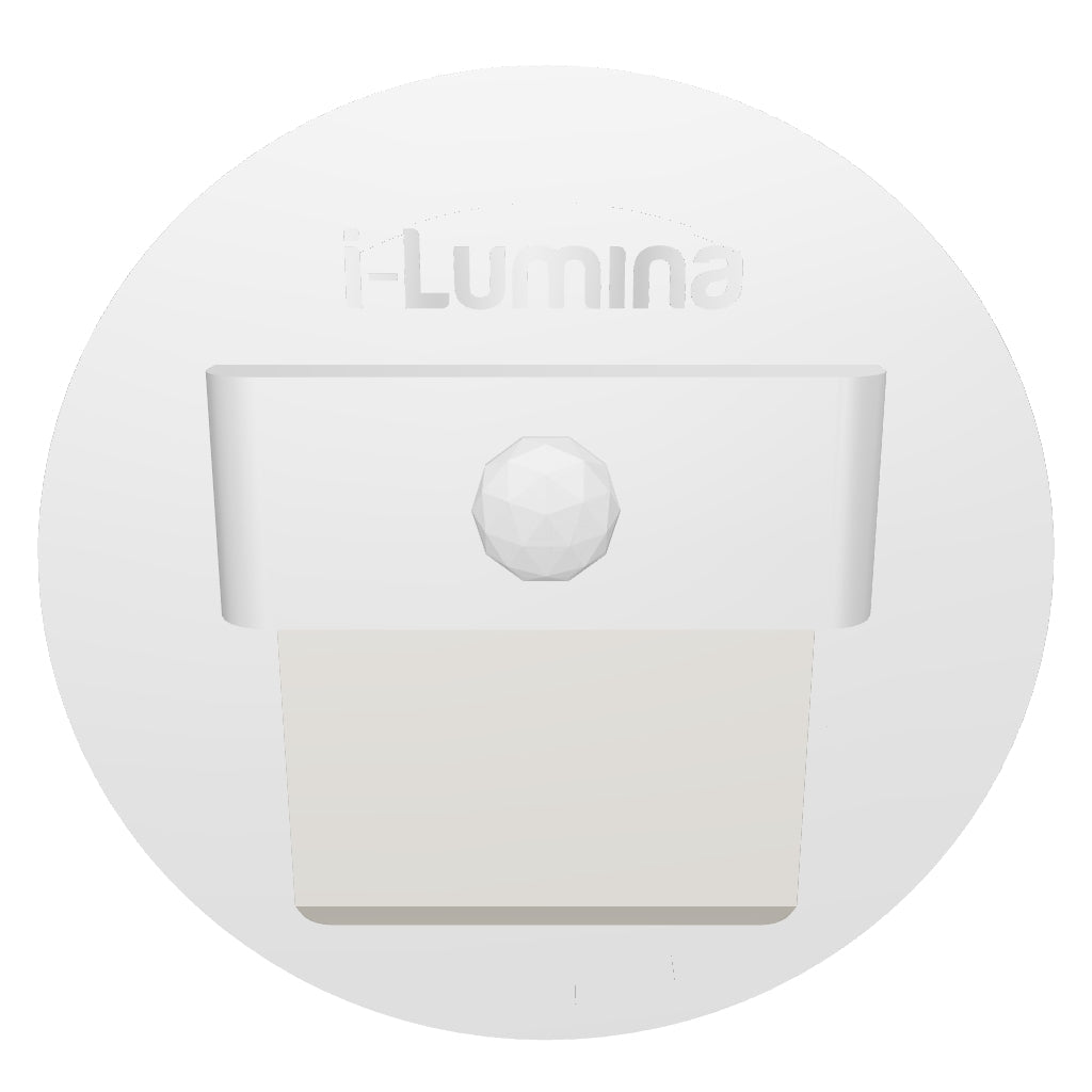SPOT LUZ GUÍA DE PASO FLAVIA LED ASIMÉTRICO 3W CIRCULAR BLANCO CON SENSOR DE MOVIMIENTO LUZ CÁLIDA