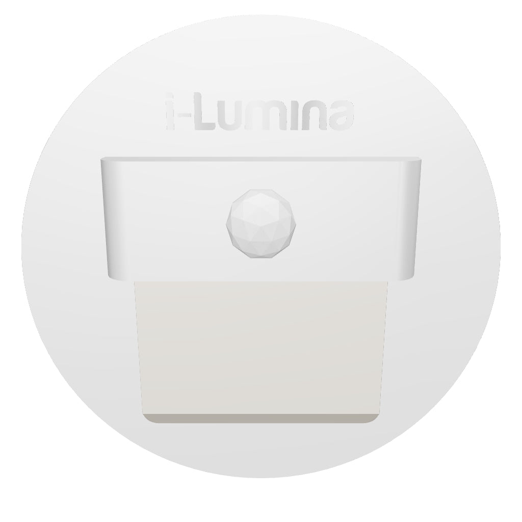 SPOT LUZ GUÍA DE PASO FLAVIA LED ASIMÉTRICO 3W CIRCULAR BLANCO CON SENSOR DE MOVIMIENTO LUZ CÁLIDA
