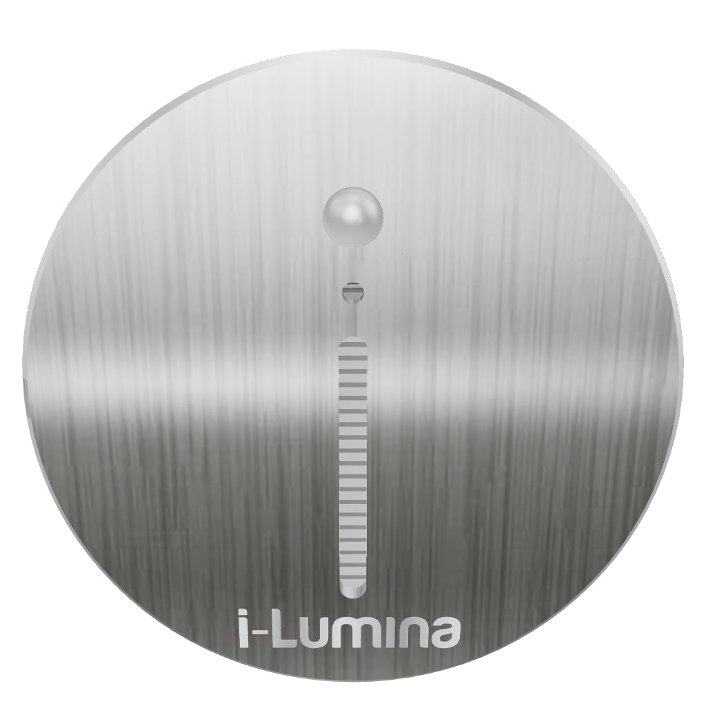 SPOT LUZ GUÍA DE PASO MIRELA LED ASIMÉTRICO 3W CIRCULAR PLATEADO CON SENSOR DE MOVIMIENTO LUZ CÁLIDA