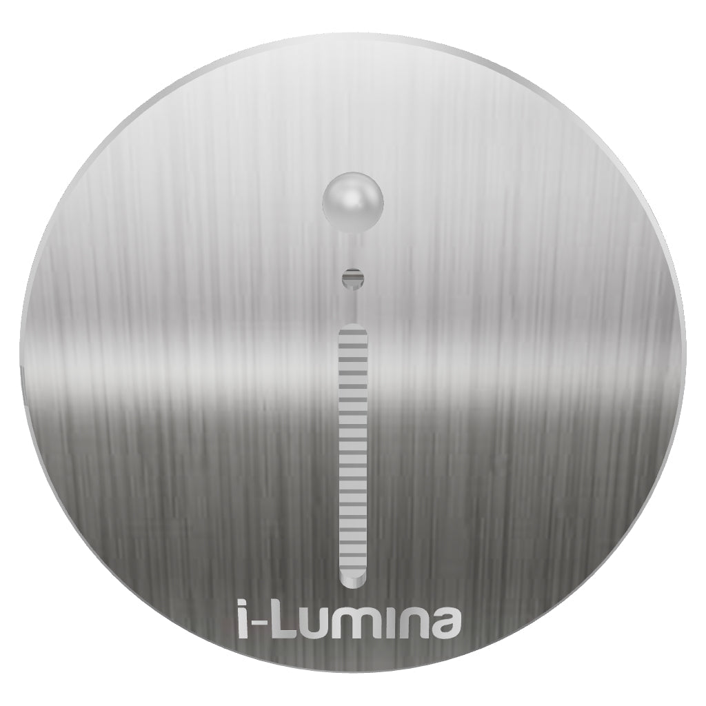 SPOT LUZ GUÍA DE PASO MIRELA LED ASIMÉTRICO 3W CIRCULAR PLATEADO CON SENSOR DE MOVIMIENTO LUZ CÁLIDA