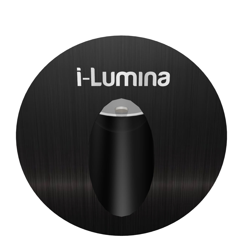 SPOT LUZ GUÍA DE PASO NUBIA LED ASIMÉTRICO 3W CIRCULAR NEGRO LUZ CÁLIDA