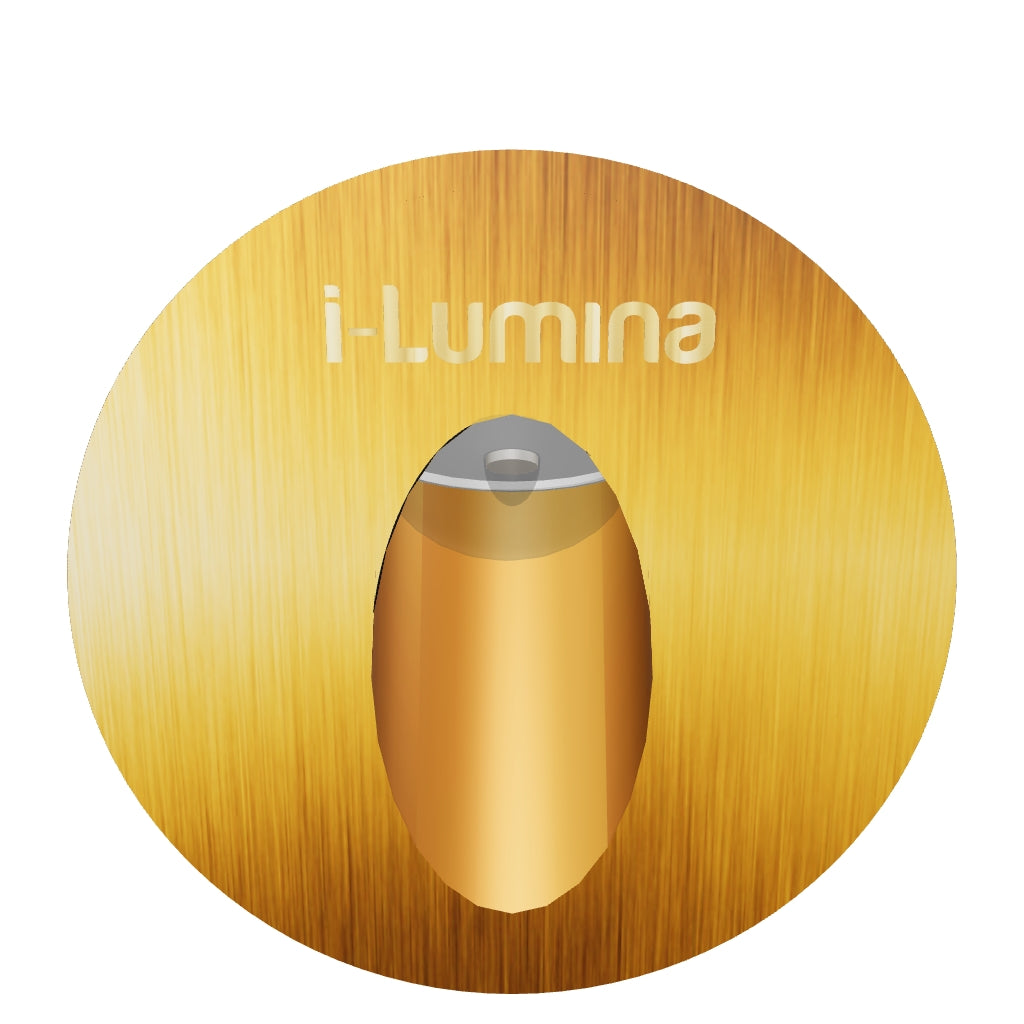 SPOT LUZ GUÍA DE PASO MONIQUE LED ASIMÉTRICO 3W CIRCULAR DORADO LUZ CÁLIDA