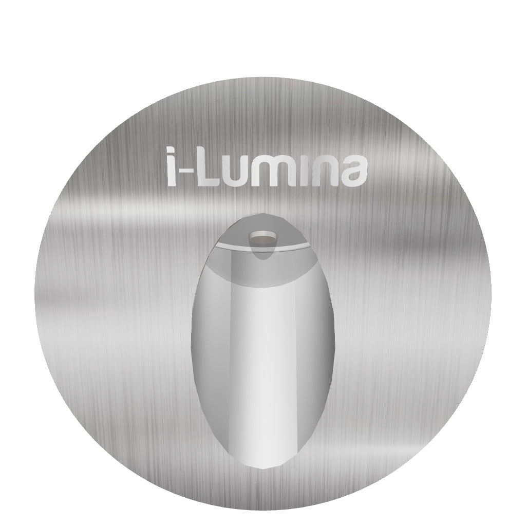 SPOT LUZ GUÍA DE PASO NICOLE LED ASIMÉTRICO 3W CIRCULAR PLATEADO LUZ CÁLIDA