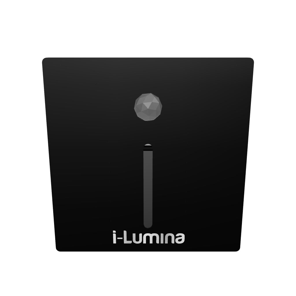 SPOT LUZ GUÍA DE PASO JACQUELINE LED ASIMÉTRICO 3W CUADRADO NEGRO CON SENSOR DE MOVIMIENTO LUZ CÁLIDA