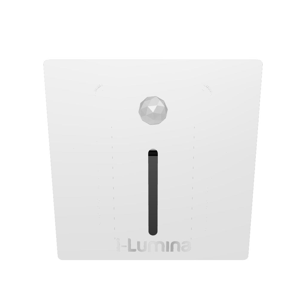 SPOT LUZ GUÍA DE PASO LUANA LED ASIMÉTRICO 3W CUADRADO BLANCO CON SENSOR DE MOVIMIENTO LUZ CÁLIDA