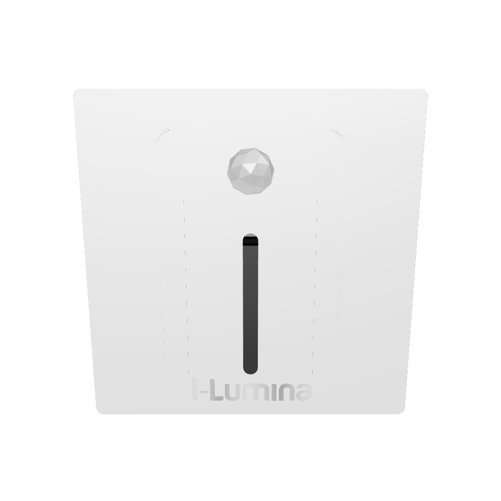 SPOT LUZ GUÍA DE PASO LUANA LED ASIMÉTRICO 3W CUADRADO BLANCO CON SENSOR DE MOVIMIENTO LUZ CÁLIDA