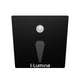 SPOT LUZ GUÍA DE PASO KELLY LED ASIMÉTRICO 3W CUADRADO NEGRO CON SENSOR DE MOVIMIENTO LUZ CÁLIDA