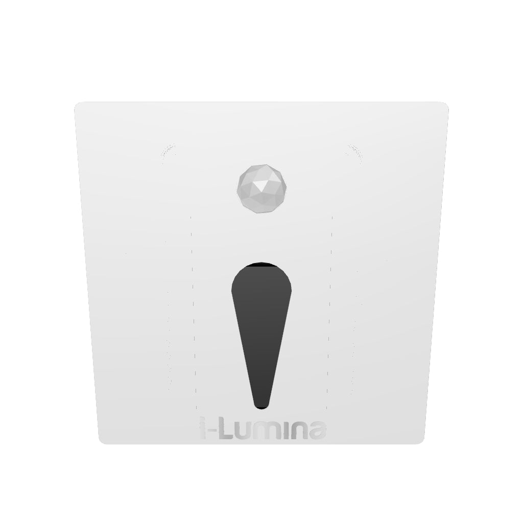 SPOT LUZ GUÍA DE PASO MAITÉ LED ASIMÉTRICO 3W CUADRADO BLANCO CON SENSOR DE MOVIMIENTO LUZ CÁLIDA