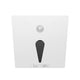 SPOT LUZ GUÍA DE PASO MAITÉ LED ASIMÉTRICO 3W CUADRADO BLANCO CON SENSOR DE MOVIMIENTO LUZ CÁLIDA