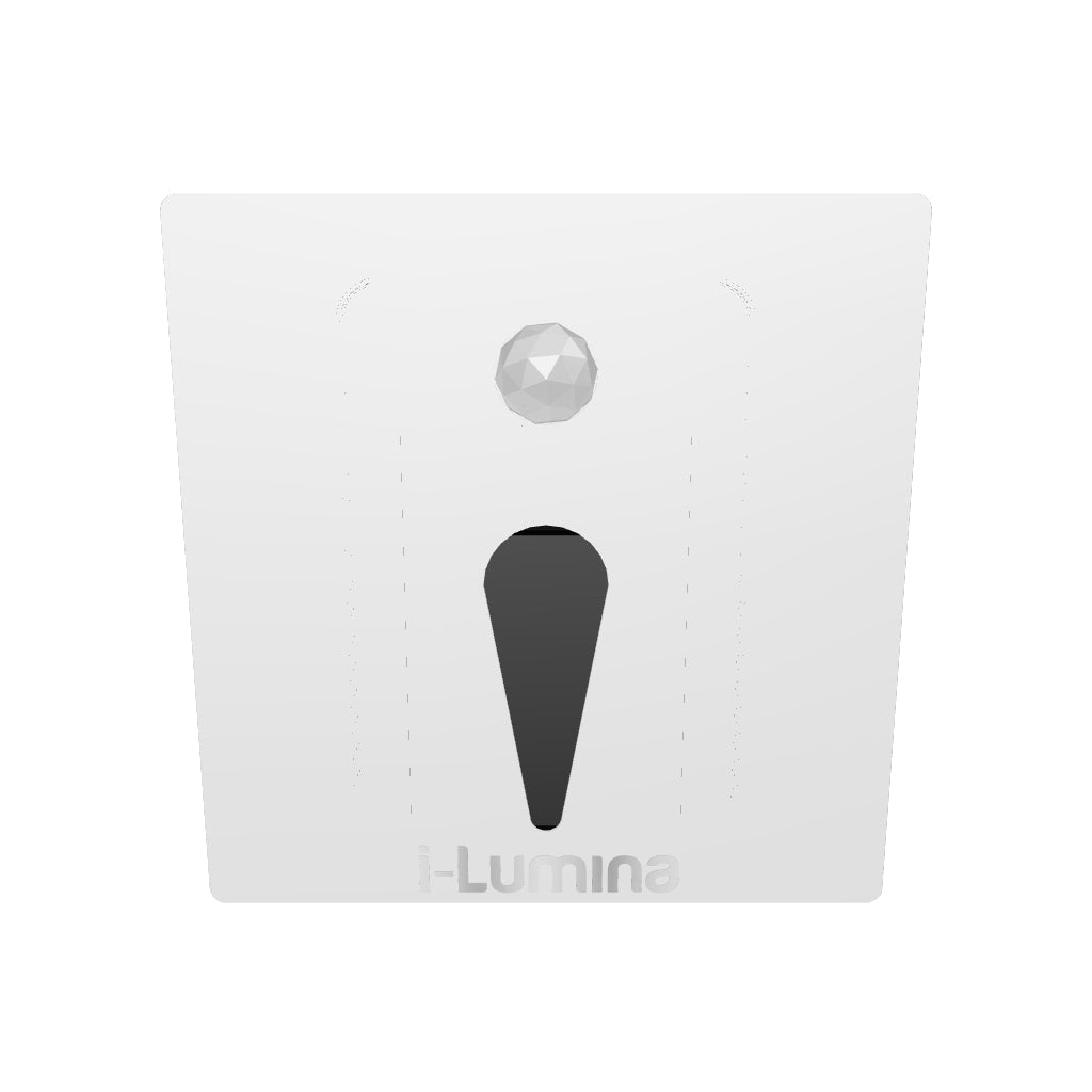 SPOT LUZ GUÍA DE PASO MAITÉ LED ASIMÉTRICO 3W CUADRADO BLANCO CON SENSOR DE MOVIMIENTO LUZ CÁLIDA