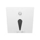 SPOT LUZ GUÍA DE PASO MAITÉ LED ASIMÉTRICO 3W CUADRADO BLANCO CON SENSOR DE MOVIMIENTO LUZ CÁLIDA