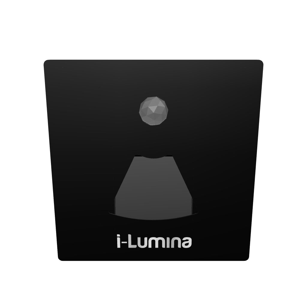 SPOT LUZ GUÍA DE PASO LARISSA LED ASIMÉTRICO 3W CUADRADO NEGRO CON SENSOR DE MOVIMIENTO LUZ CÁLIDA
