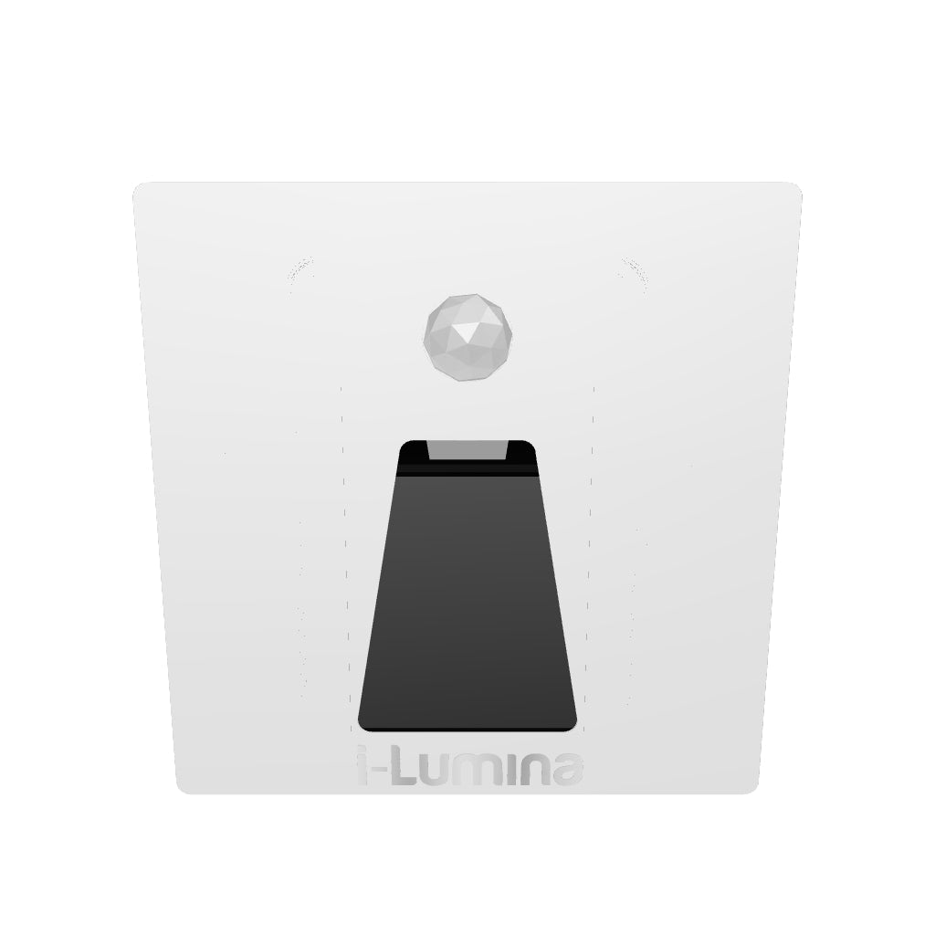 SPOT LUZ GUÍA DE PASO MARCIA LED ASIMÉTRICO 3W CUADRADO BLANCO CON SENSOR DE MOVIMIENTO LUZ CÁLIDA
