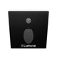 SPOT LUZ GUÍA DE PASO LORENA LED ASIMÉTRICO 3W CUADRADO NEGRO CON SENSOR DE MOVIMIENTO LUZ CÁLIDA