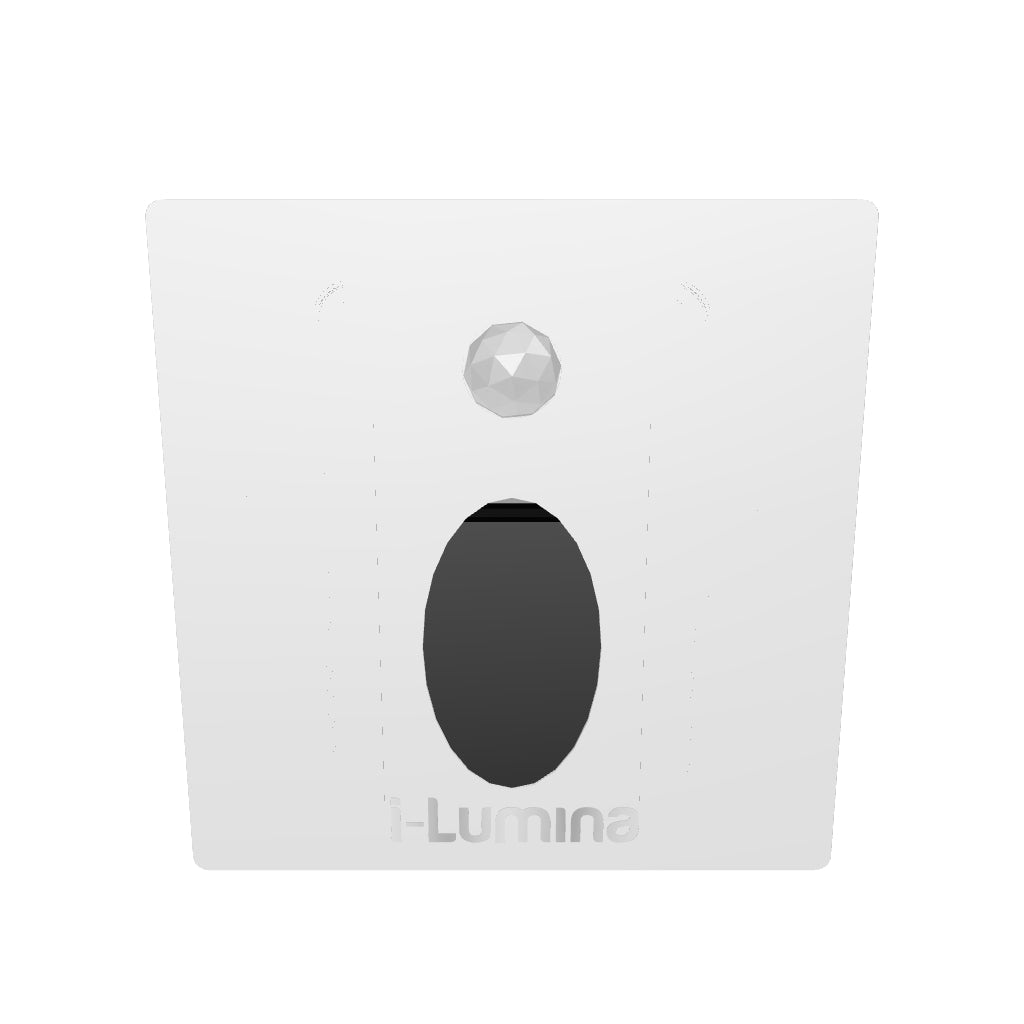 SPOT LUZ GUÍA DE PASO MARINA LED ASIMÉTRICO 3W CUADRADO BLANCO CON SENSOR DE MOVIMIENTO LUZ CÁLIDA