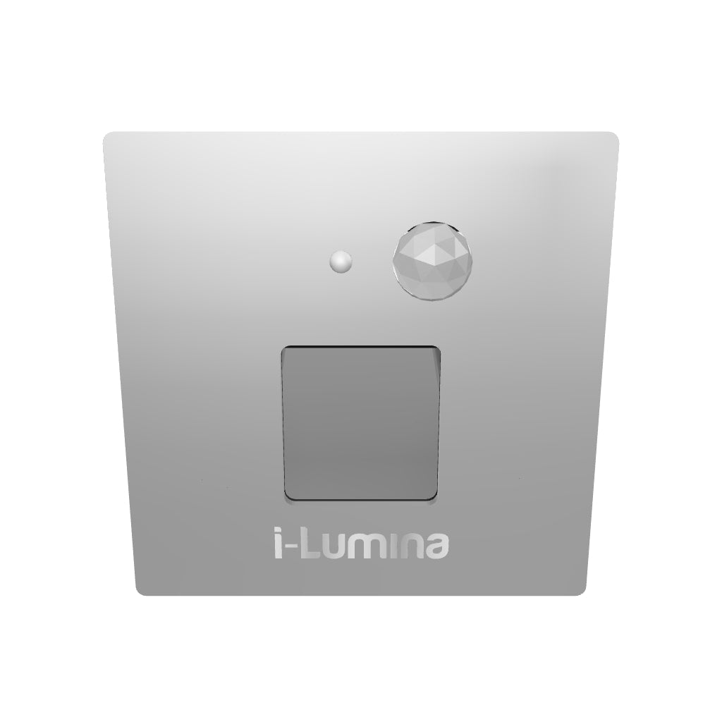 SPOT LUZ GUÍA DE PASO RAFAELA LED ASIMÉTRICO 3W CUADRADO BLANCO CON SENSOR DE MOVIMIENTO LUZ CÁLIDA