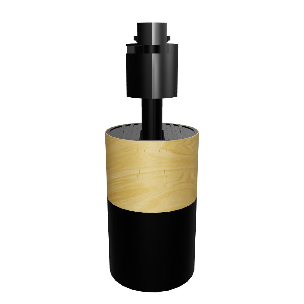 SPOT DE RIEL CAMILA BLACK AND WOOD GU10