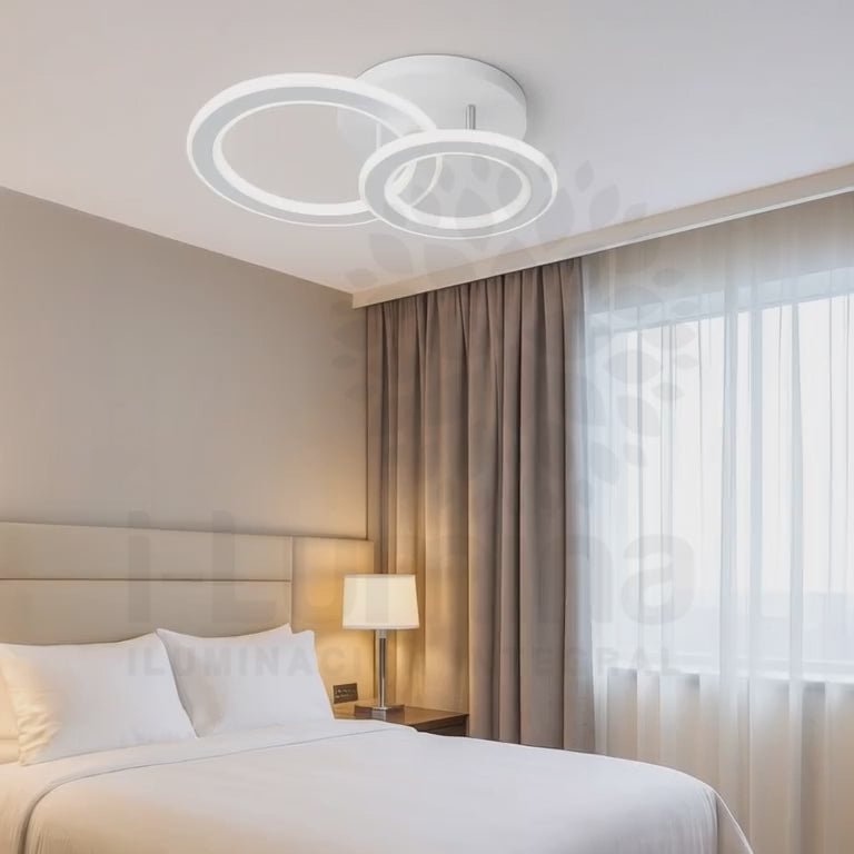 LÁMPARA DE TECHO LED PALMIRA 59W + CONTROL REMOTO