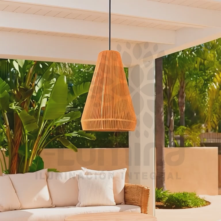 LÁMPARA COLGANTE ARTESANAL NINA - SIN FOCO