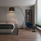LÁMPARA DE PIE BLACK URBAN LOFT INDUSTRIAL MATTE - SIN FOCO