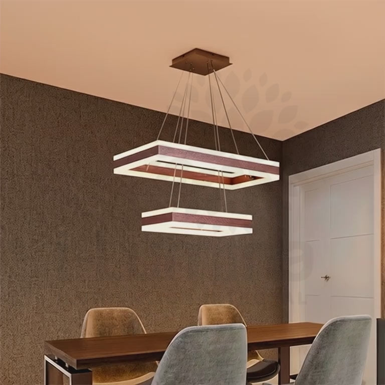 LÁMPARA COLGANTE LED LUCÍA COFFEE + CONTROL REMOTO