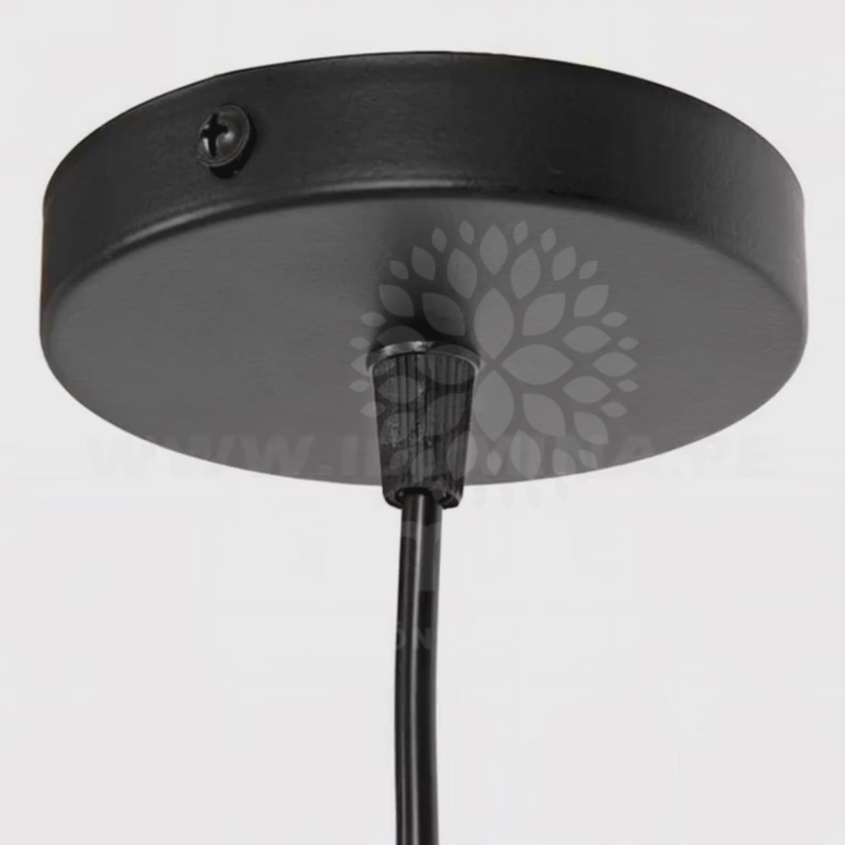 LÁMPARA COLGANTE CAMPANA DE ALUMINIO FELICIA BLACK + FOCO LED G95 FILAMENTO TRANSP 4W 2700K LUZ CÁLIDA