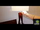 LÁMPARA DE PIE DE MADERA ANARIEL + PANTALLA DECORATIVA PARA LÁMPARA 40DIAM 30DIAM 25ALT HUACHA CORTADA