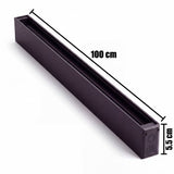 Dimensiones del riel magnético adosable: 100 cm de largo y 5.5 cm de alto