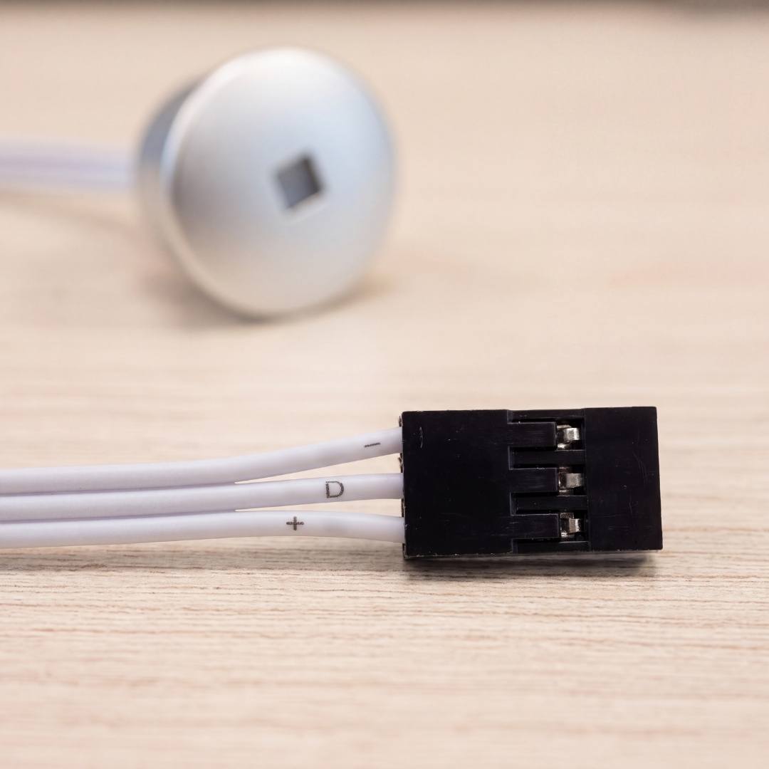 Conector de 3 pines del sensor PIR para controlador inteligente de escaleras