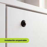 Sensor PIR empotrado en perforación de 10 mm con domo discreto