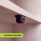 Sensor sin contacto adosado con bracket al borde de un mueble
