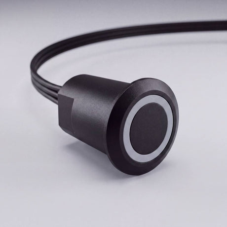 Cabezal negro mate del sensor táctil para cinta LED con cable integrado