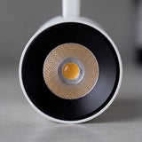 Lente frontal con anillo negro y chip COB del spot LED de riel ROXY White