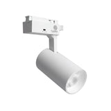 Spot LED para riel 220V LEXI en aluminio blanco mate con cabezal dirigible