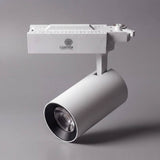 Spot LED de riel ROXY White 18W con adaptador blanco, vista frontal