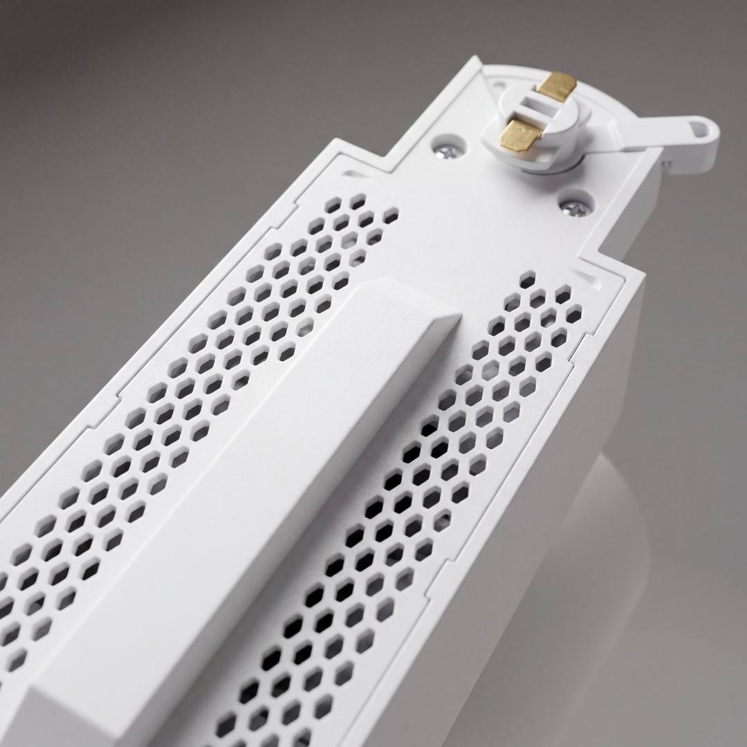 Adaptador de riel con ventilación hexagonal del spot LED ROXY White