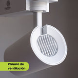 Tapa trasera con rejilla de ventilación del spot LED de riel ROXY White