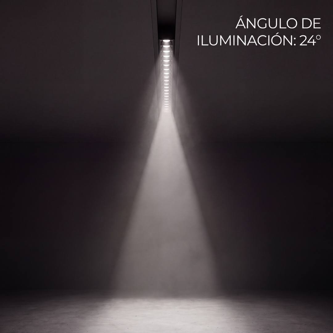 Haz de iluminación concentrado de 24 grados del spot LED para riel magnético