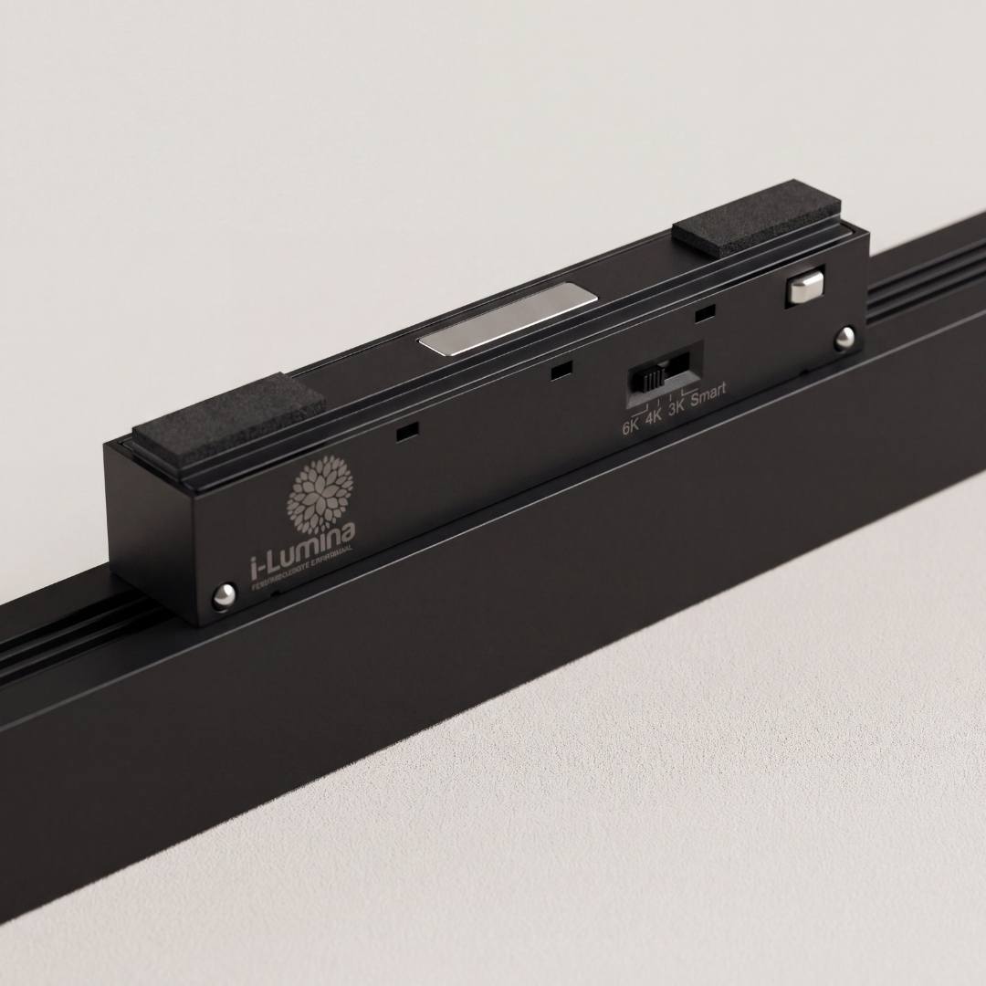 Base magnética de 11.5 cm del spot lineal para riel magnético 48V