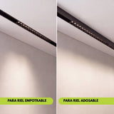Spot LED magnético grille de 44 cm; riel magnético se vende por separado