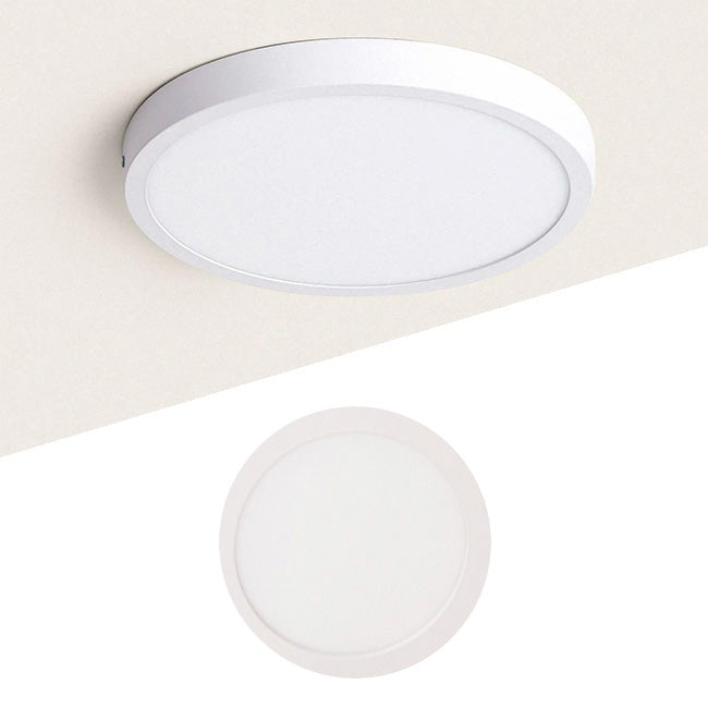 PANEL BLANCO LED CIRCULAR 18W ADOSABLE SIMPLE LUZ CÁLIDA 3000K - ILUMINA