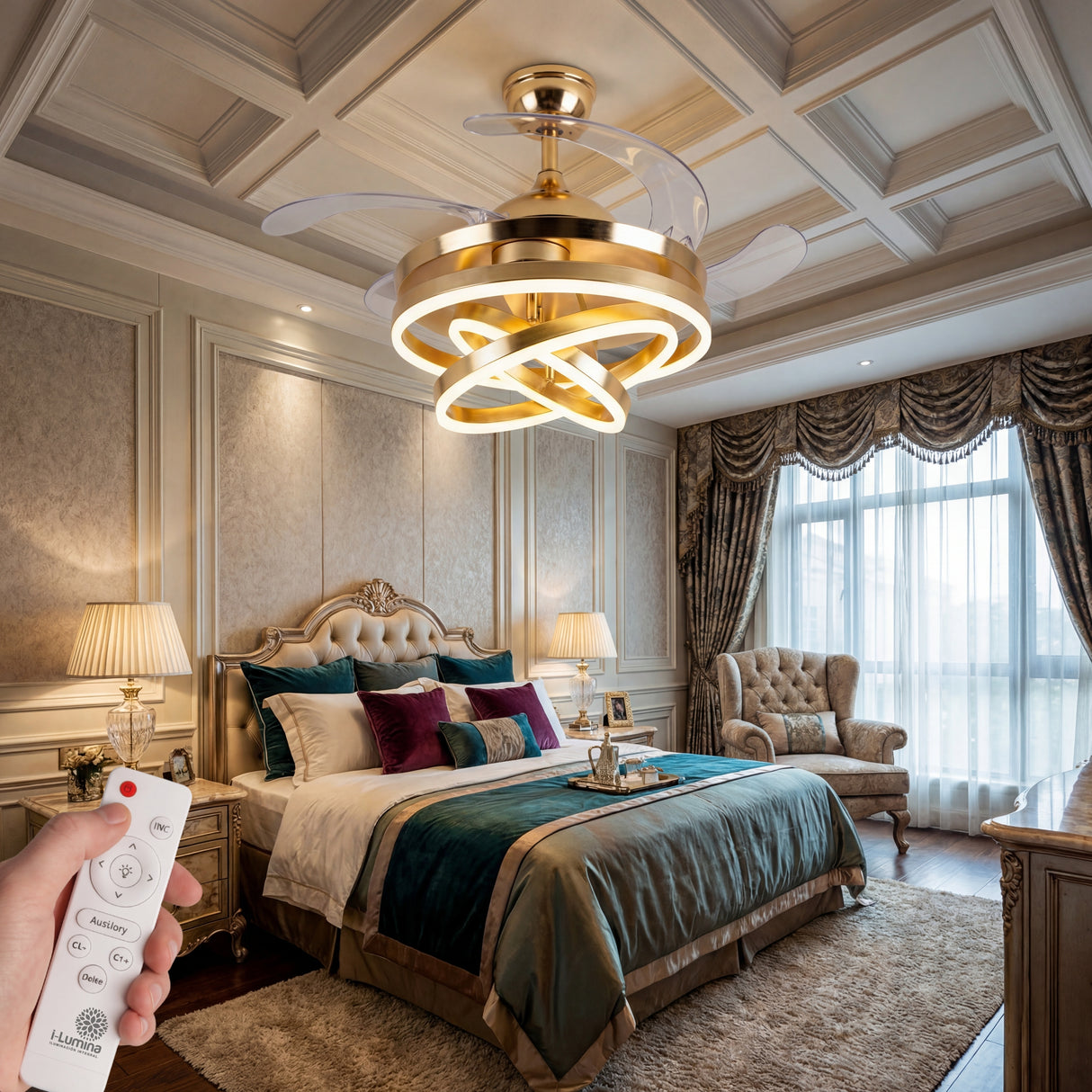 Habitación de hotel premium equipada con tecnología de ventilación invisible Luxury Futura.