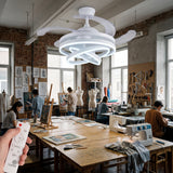 Taller de confección fresco y bien iluminado gracias a la tecnología de i-Lumina.