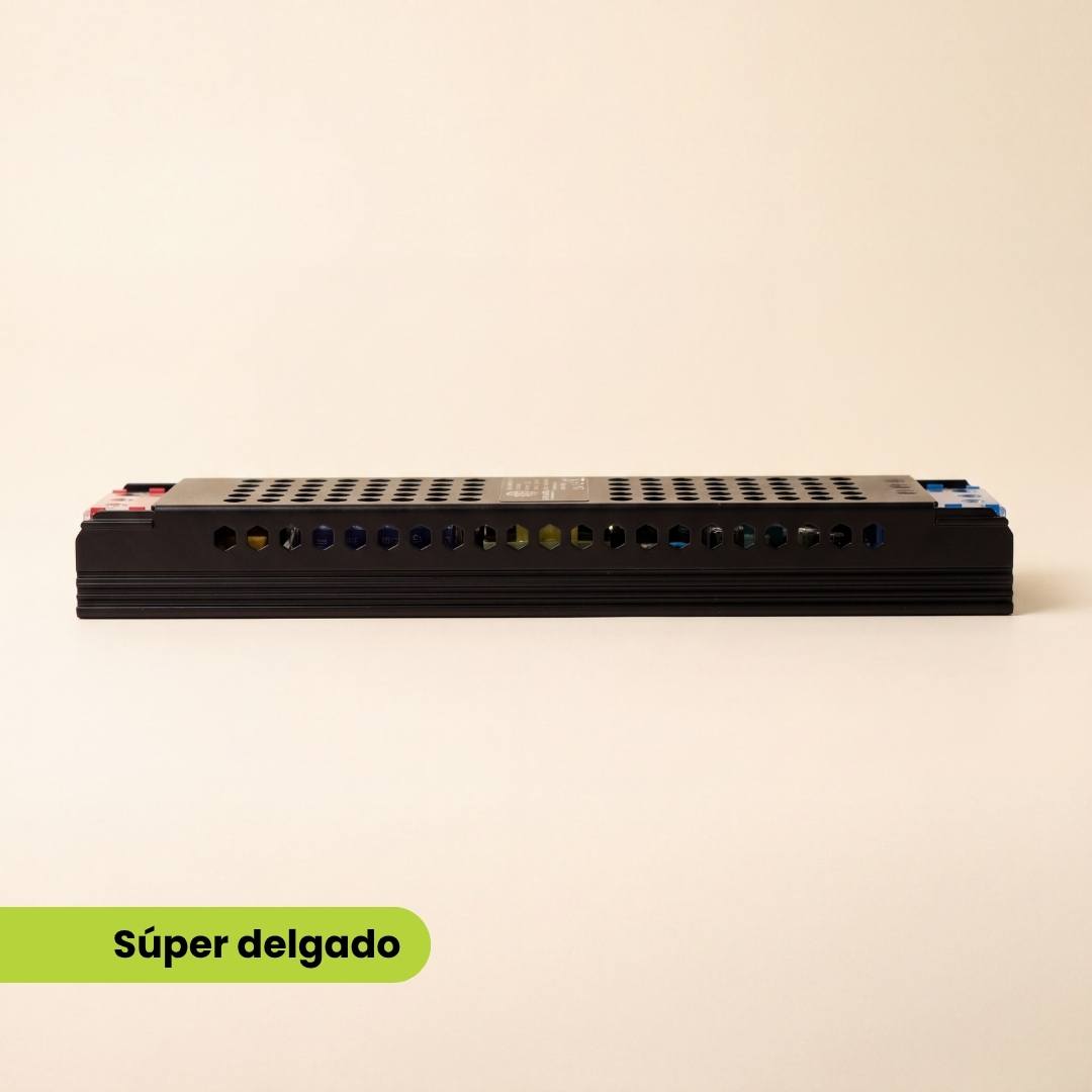 Perfil ultra delgado del transformador para cinta LED, ideal para cielo raso y muebles