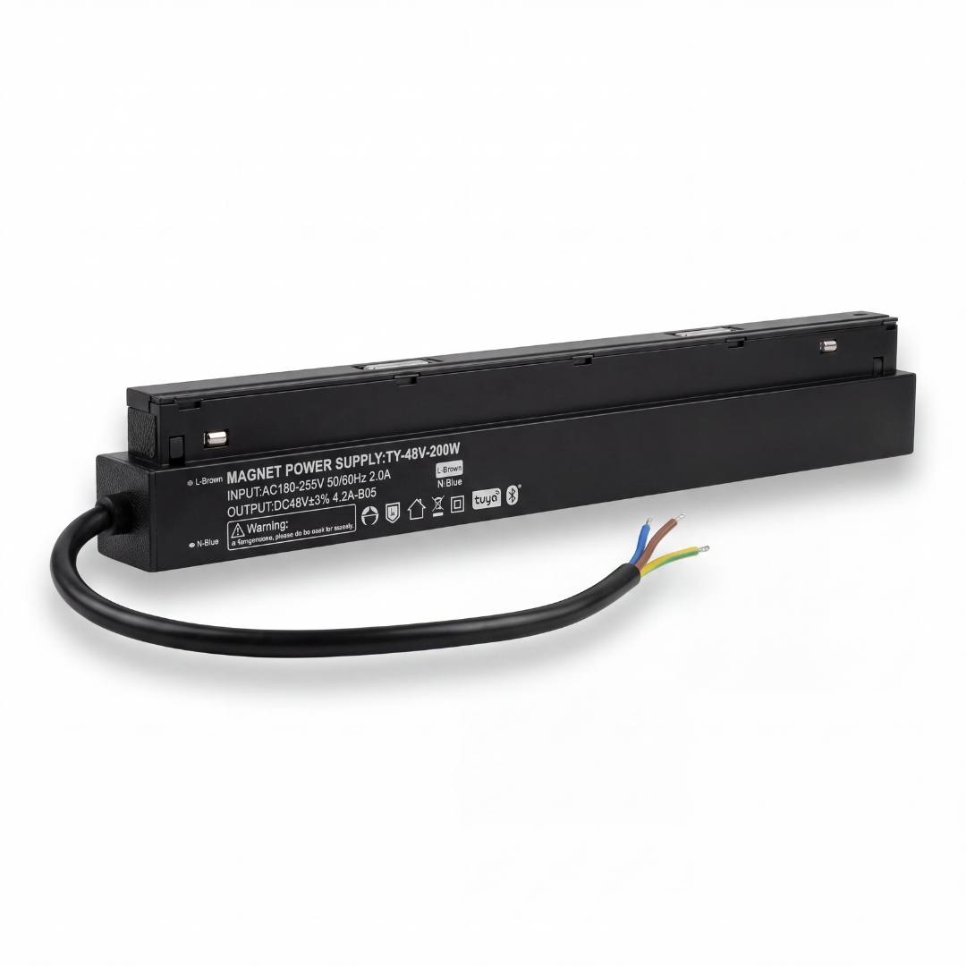 Transformador magnético smart Tuya 48V 200W, riel y control remoto no incluidos