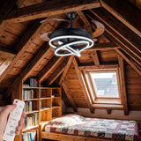 Instalación en dormitorio abuhardillado aprovechando la varilla de extensión de 20 cm.